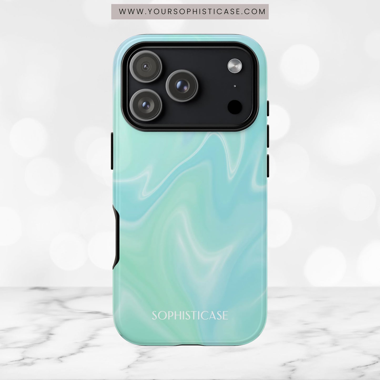 Liquid Magic in Green Haze - iPhone Case