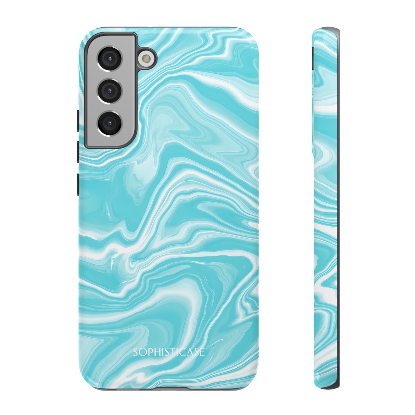 Liquid Dreams in Aqua - Tough Phone Case
