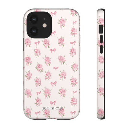 The Sweetest Thing in Coquette Roses and Bows - iPhone Case, Samsung Galaxy Case, Google Pixel Case