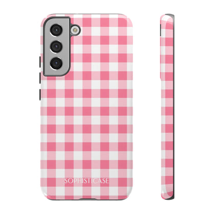 Tough Case - Gingham in Salmon