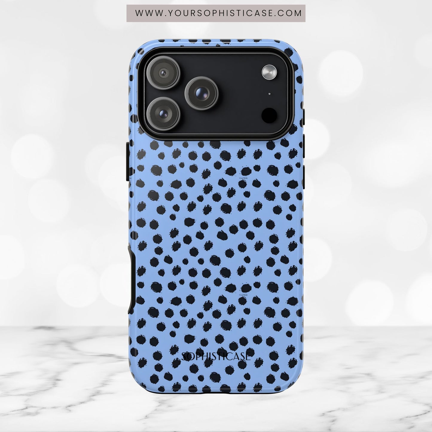 Cheetahs and Liars in Blue - iPhone Case