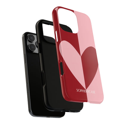 Be Mine in Red and Pink - Protective Phone Case for iPhone