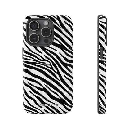 Dark Thoughts in Urban Zebra - Tough Phone Case