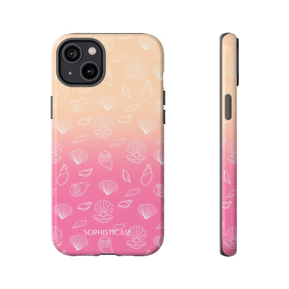 Seashell Society in Sandy Pink Sunset - iPhone Case, Samsung Galaxy Case, Google Pixel Case
