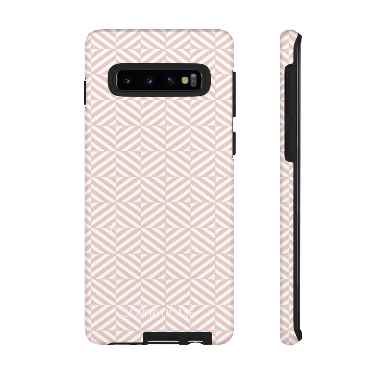 Illusions in Neutral Beige - Dual Layer Shockproof Phone Case for iPhone, Google Pixel and Samsung Galaxy