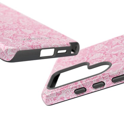 Luxe Lace in Pink - Tough Phone Case