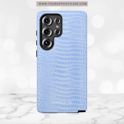 Luxe Leather in Blue - Tough Phone Case