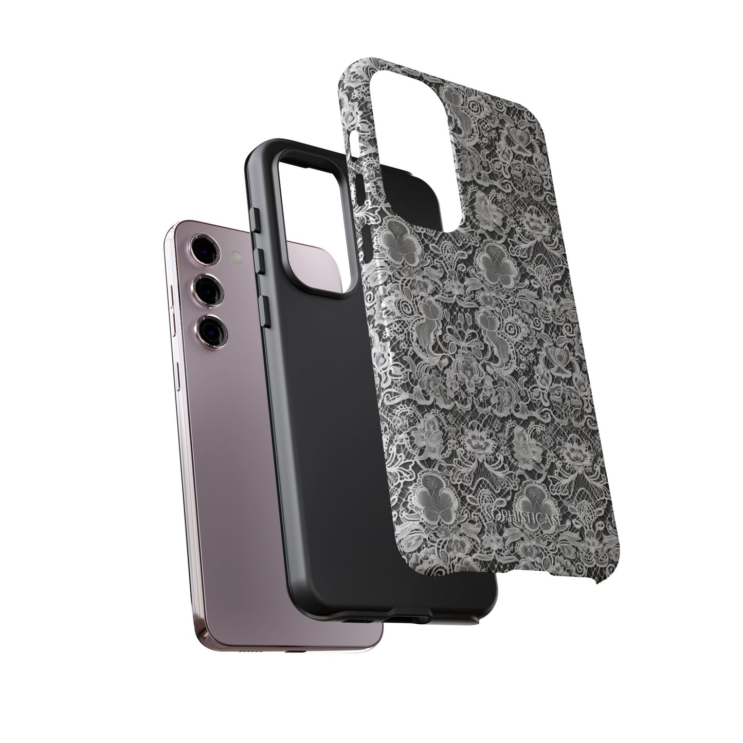 Luxe Lace in Black - iPhone Case, Samsung Galaxy Case, Google Pixel Case