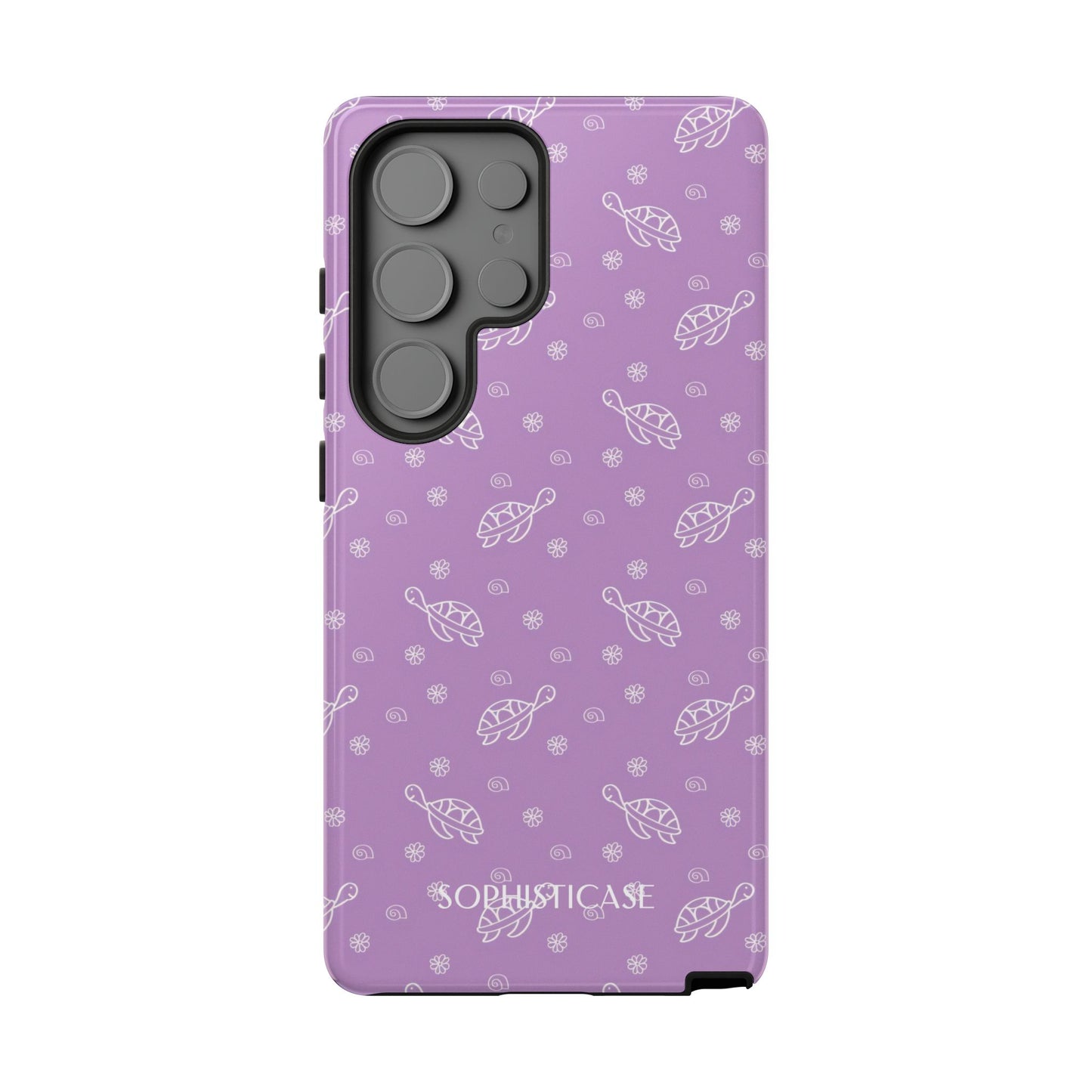 Turtle Island in Purple - Drop Proof Phone Case for Samsung Galaxy