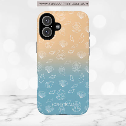 Seashell Society in Sandy Shore - iPhone Case, Samsung Galaxy Case, Google Pixel Case