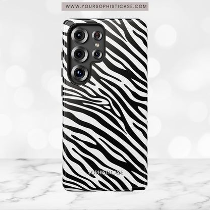 Dark Thoughts in Urban Zebra - Tough Phone Case