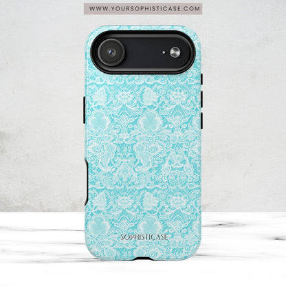 Luxe Lace in Aqua - Magsafe Case