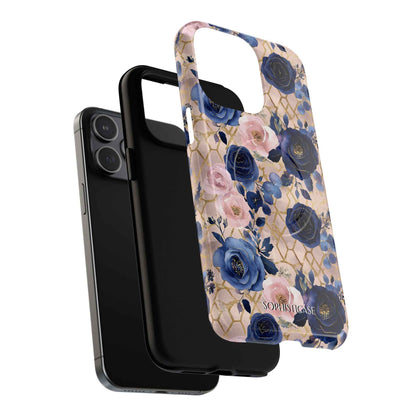 Royal Floral in Navy Blush - iPhone Magsafe Case