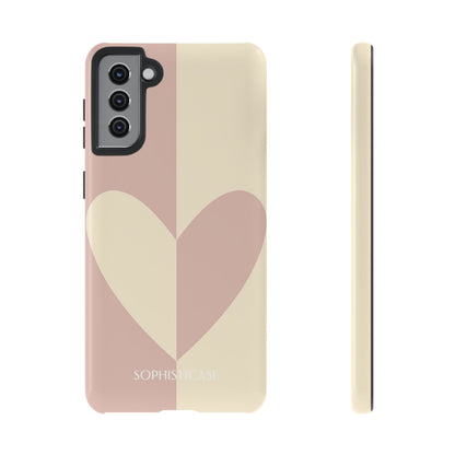 Be Mine in Brown and Beige - iPhone Case, Samsung Galaxy Case, Google Pixel Case