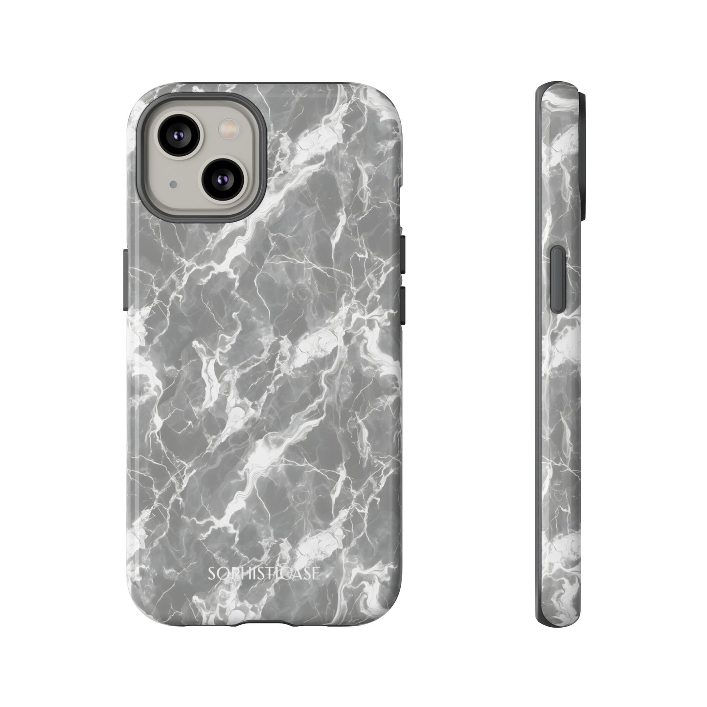 Marble Crush in Charcoal Grey - iPhone Case