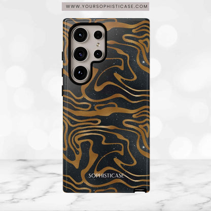 Cosmic Zebra in Black - iPhone Case, Samsung Galaxy Case, Google Pixel Case