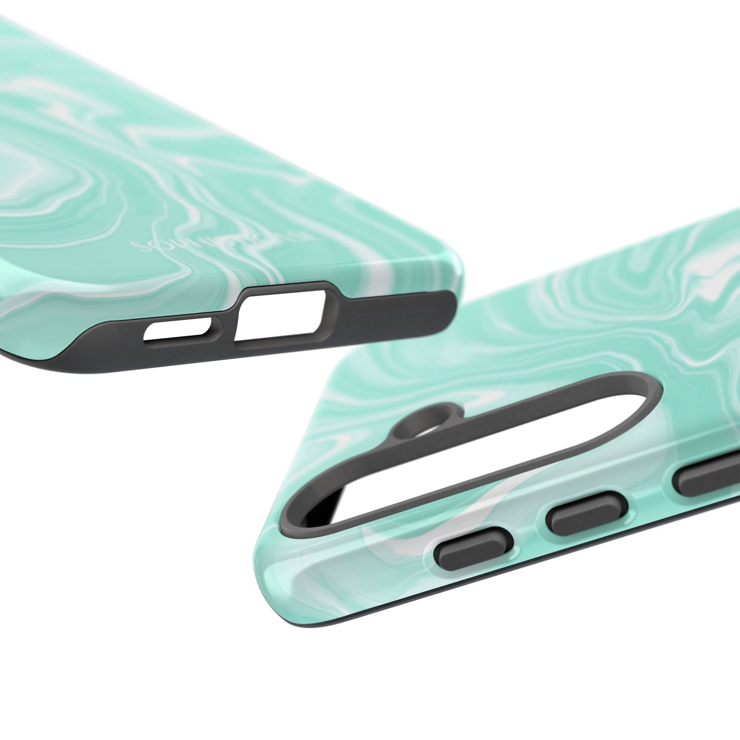 Liquid Dreams in Green - Tough Phone Case