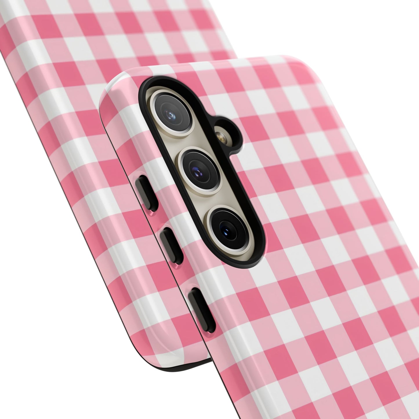 Gingham in Salmon - Tough Phone Case