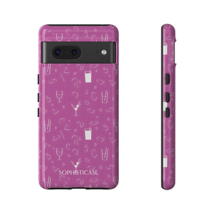 Cocktail Hour in Purple - Drop Proof Phone Case for Google Pixel