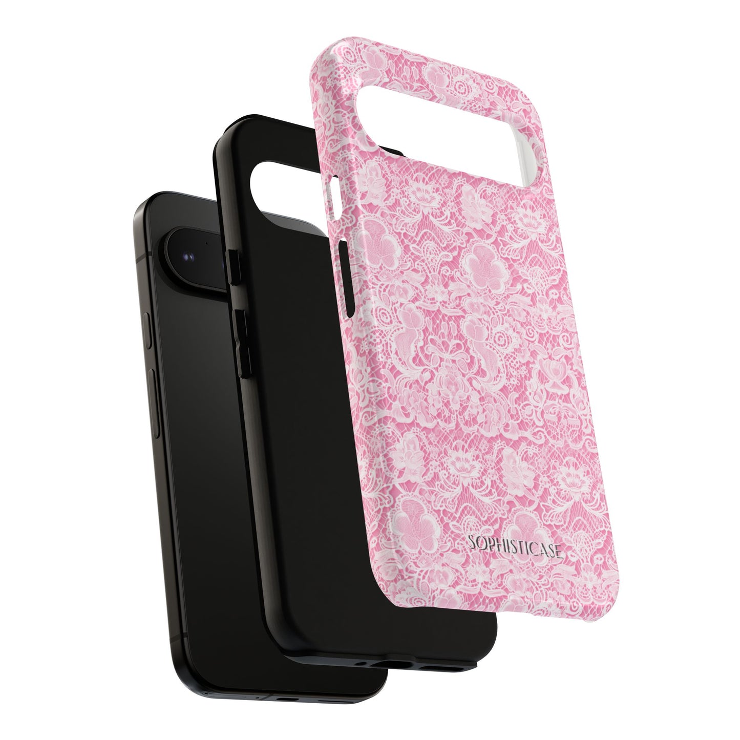 Luxe Lace in Pink - Tough Phone Case