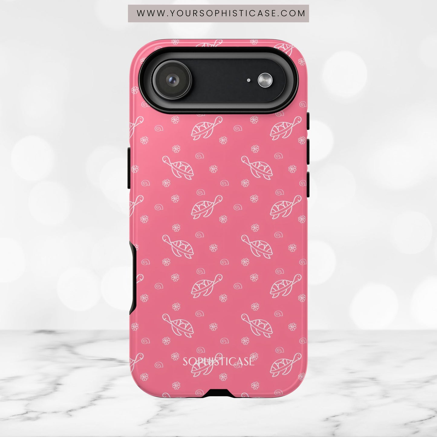 Turtle Island in Pink - iPhone Case