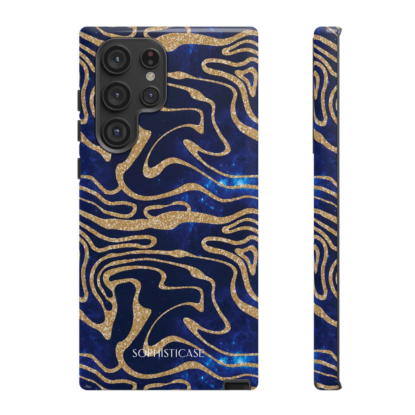 Cosmic Zebra in Blue - iPhone Case, Samsung Galaxy Case, Google Pixel Case