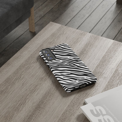 Dark Thoughts in Urban Zebra - Tough Phone Case