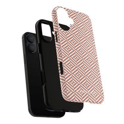 Illusions in Light Brown - iPhone Case