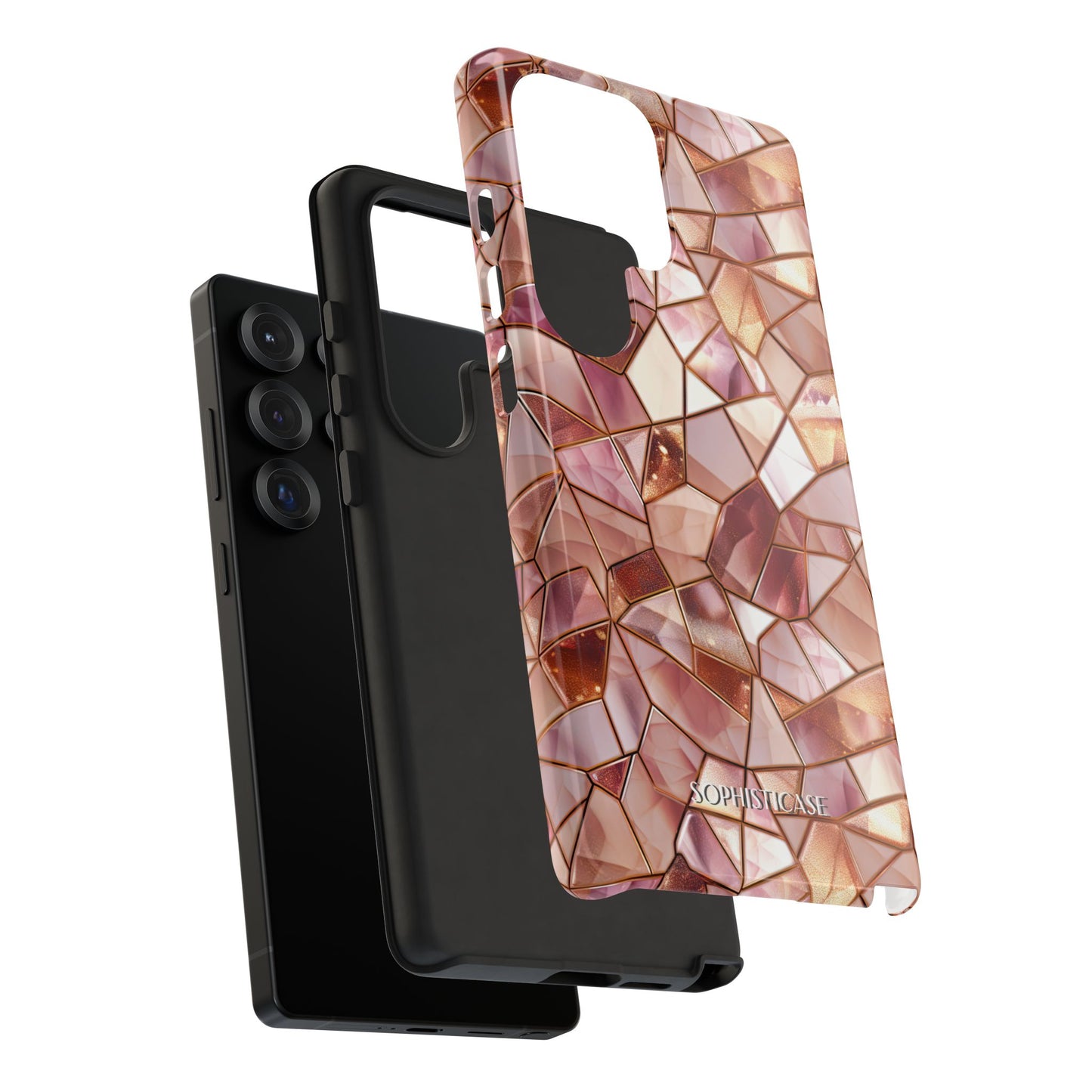 Rose' Runway in Champagne Mosaic - Tough Phone Case