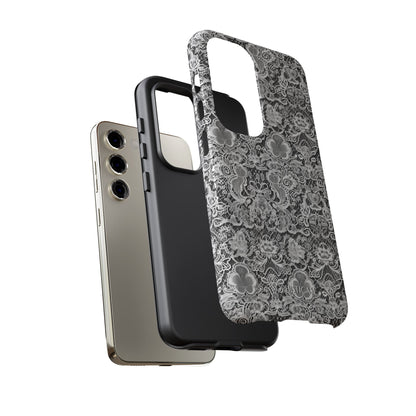 Luxe Lace in Black - iPhone Case, Samsung Galaxy Case, Google Pixel Case