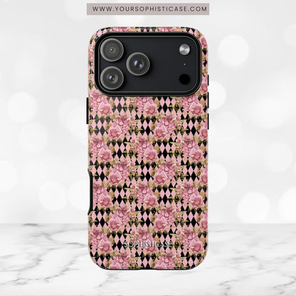 Rose Diamond Romance in Isolde - iPhone Case