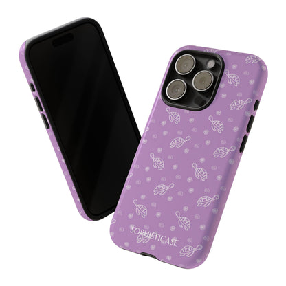 Turtle Island in Purple - Drop Proof iPhone Case