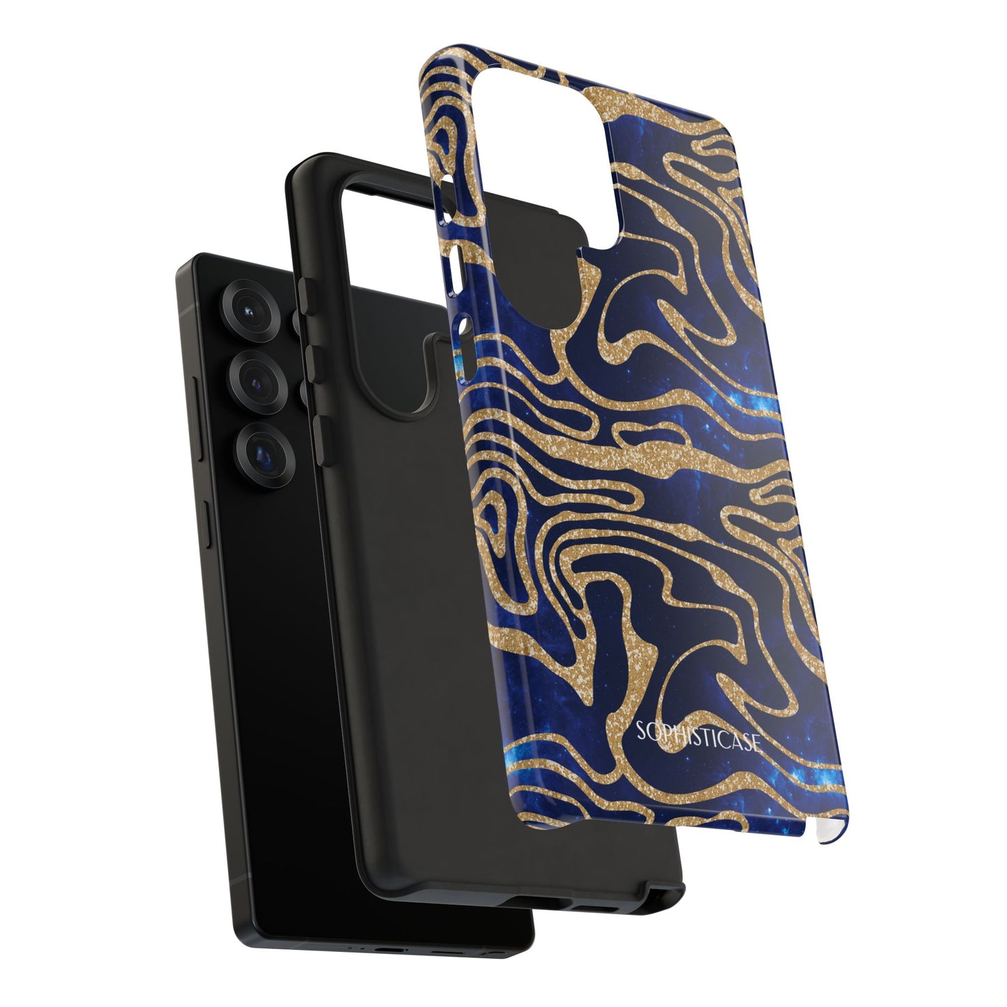 Cosmic Zebra in Blue - iPhone Case, Samsung Galaxy Case, Google Pixel Case
