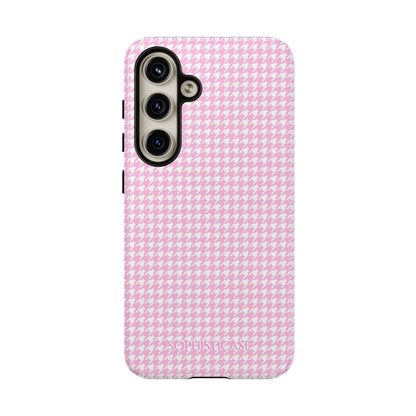 Tough Case - Houndstooth in Pink