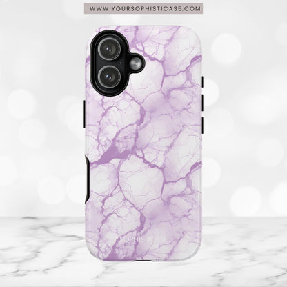 Marble Opulence in Purple - iPhone Case
