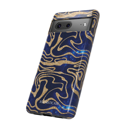 Cosmic Zebra in Blue - iPhone Case, Samsung Galaxy Case, Google Pixel Case