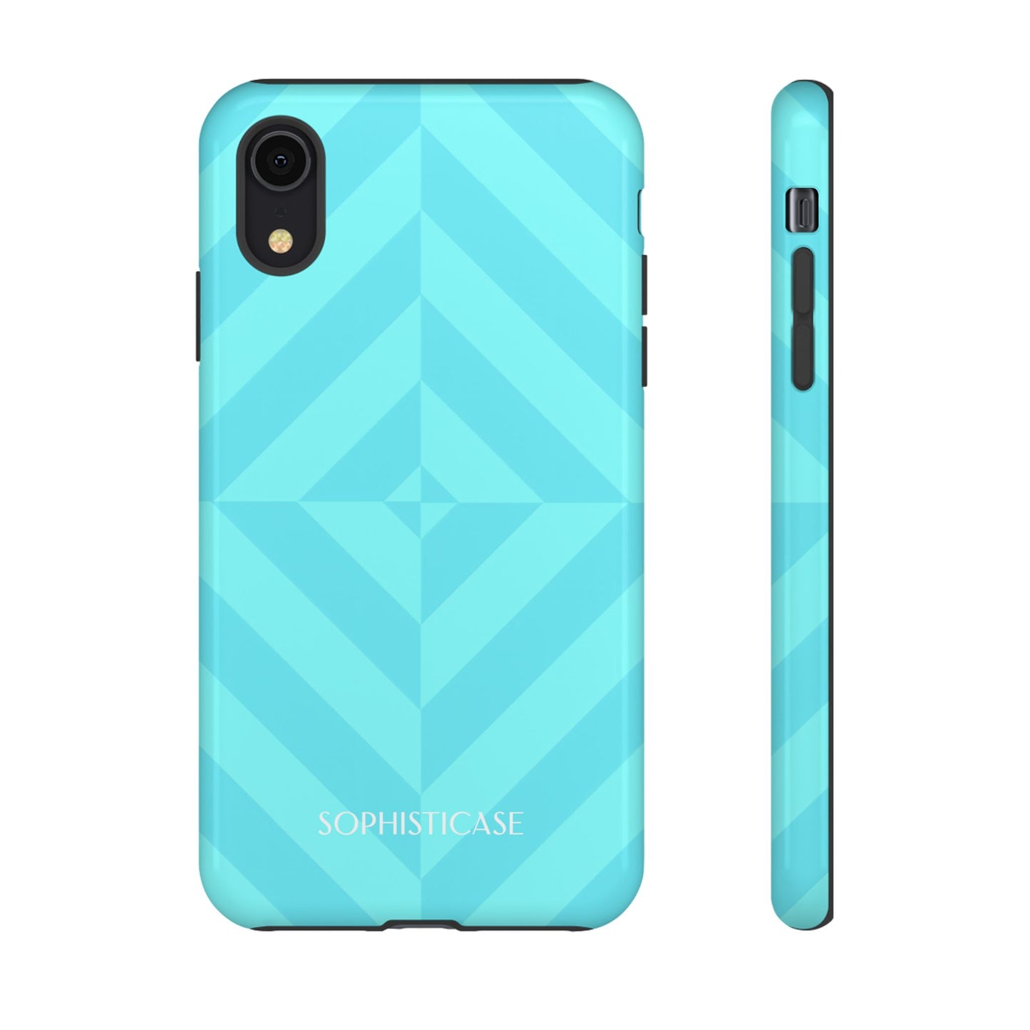 Zenergy in Aqua - Dual Layer Shockproof Phone Case for iPhone, Google Pixel and Samsung Galaxy