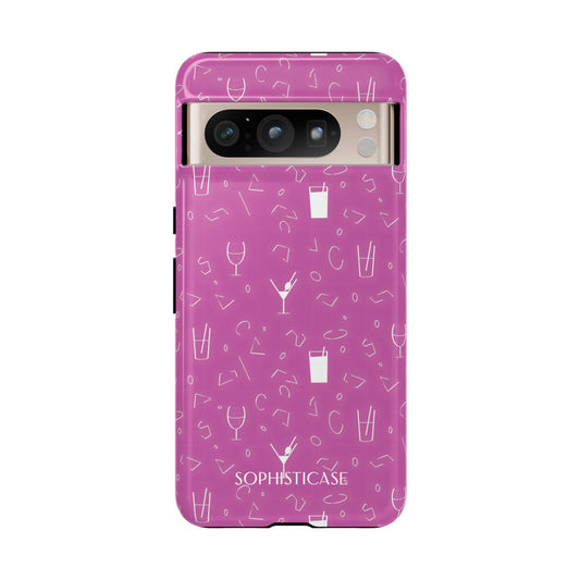 Cocktail Hour in Purple - Drop Proof Phone Case for Google Pixel