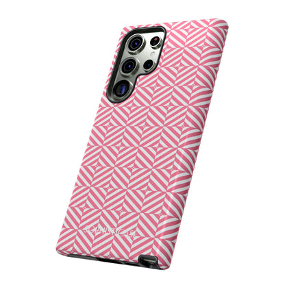 Illusions in Salmon - Dual Layer Shockproof Phone Case for iPhone, Google Pixel and Samsung Galaxy