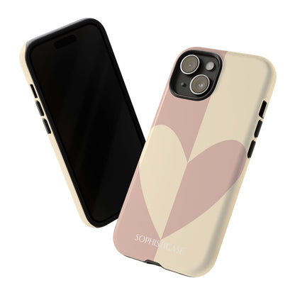 Be Mine in Brown and Beige - iPhone Case
