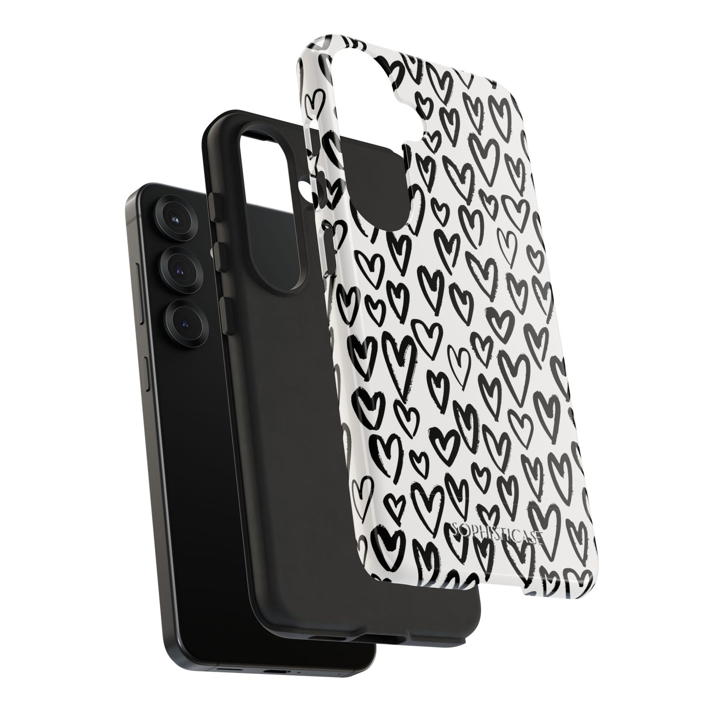 Dark Thoughts in Urban Heart - Tough Phone Case
