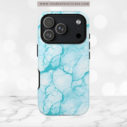 Marble Opulence in Aqua - iPhone Case