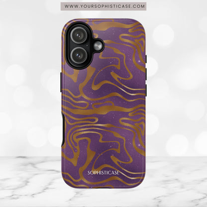 Cosmic Gold in Purple - iPhone Case, Samsung Galaxy Case, Google Pixel Case