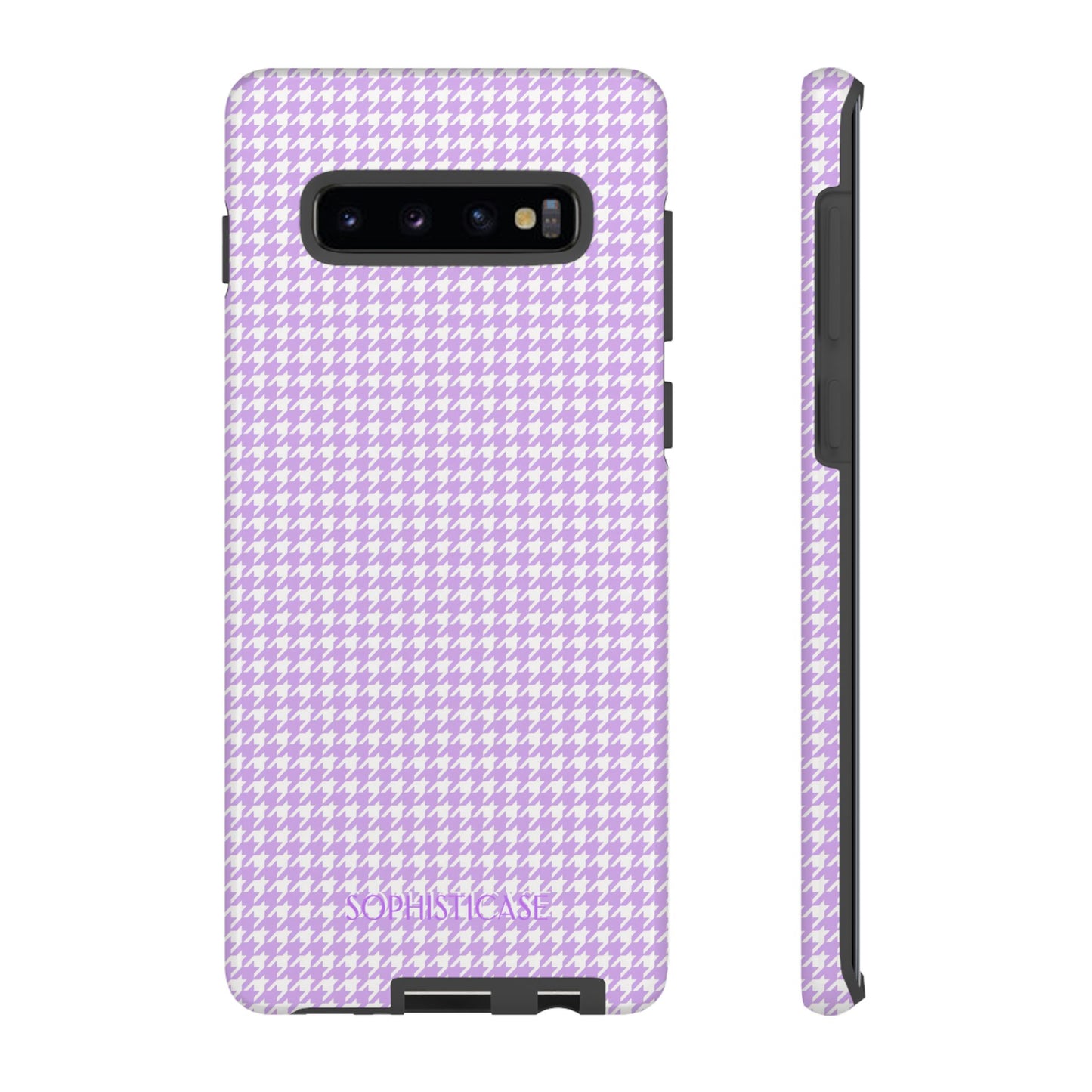 Tough Case - Houndstooth in Pastel Purple