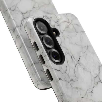 Marble Opulence in White - iPhone Case, Samsung Galaxy Case, Google Pixel Case