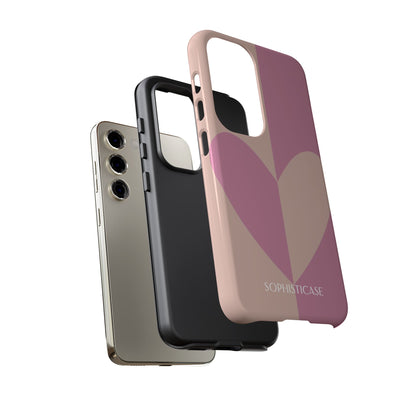 Be Mine in Pink and Brown - iPhone Case, Samsung Galaxy Case, Google Pixel Case