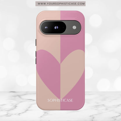 Be Mine in Pink and Brown - iPhone Case, Samsung Galaxy Case, Google Pixel Case
