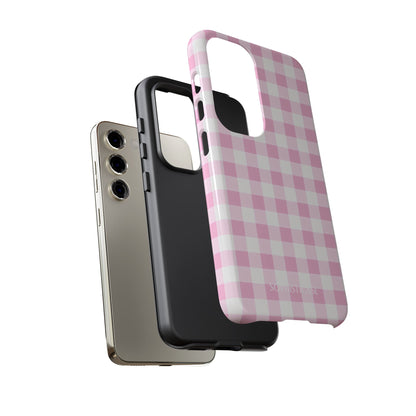 Gingham in Pink - Tough Phone Case