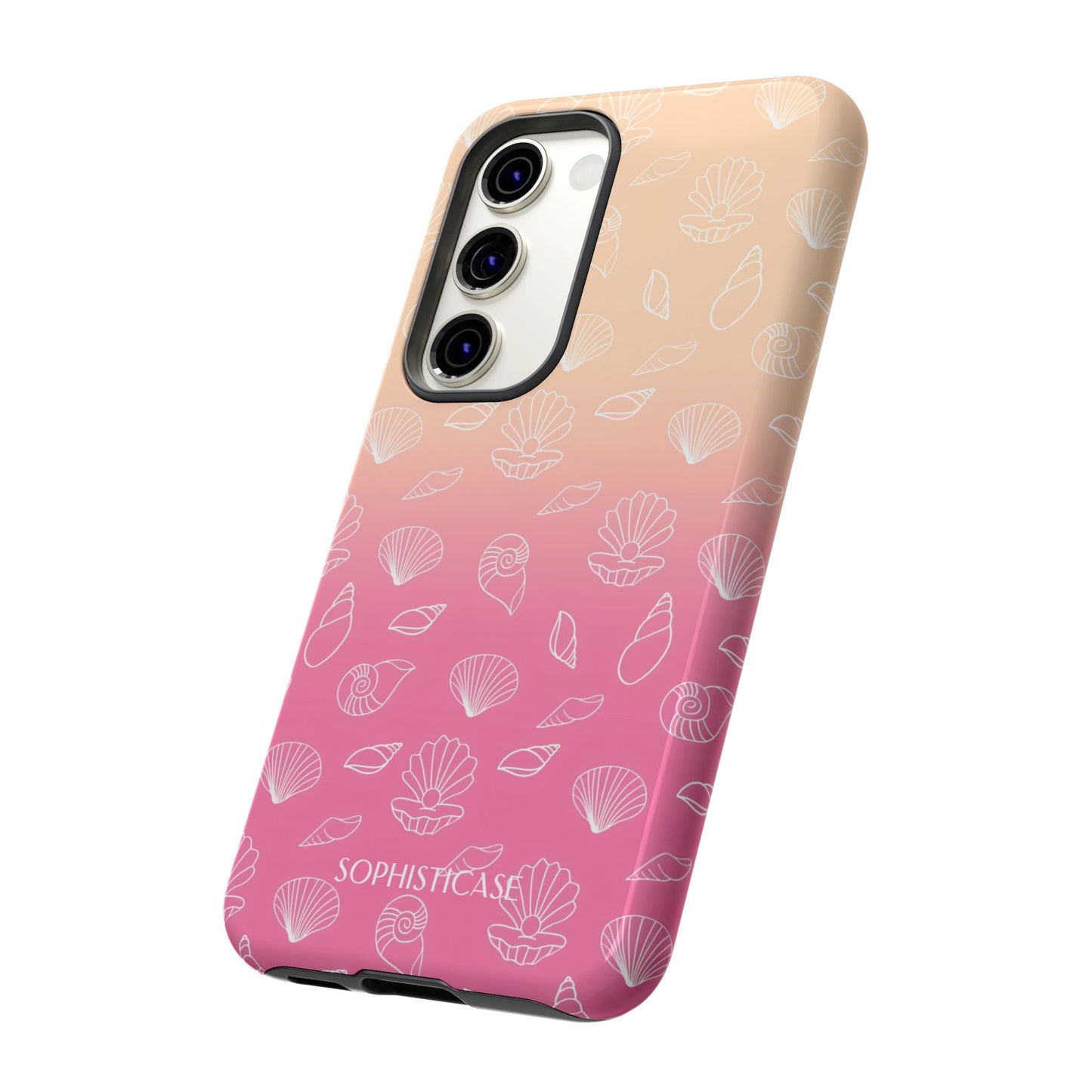Seashell Society in Sandy Pink Sunset - iPhone Case, Samsung Galaxy Case, Google Pixel Case