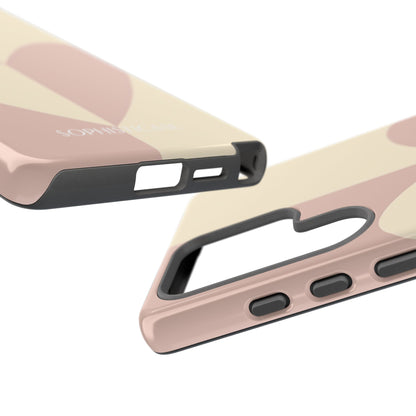 Be Mine in Brown and Beige - iPhone Case, Samsung Galaxy Case, Google Pixel Case